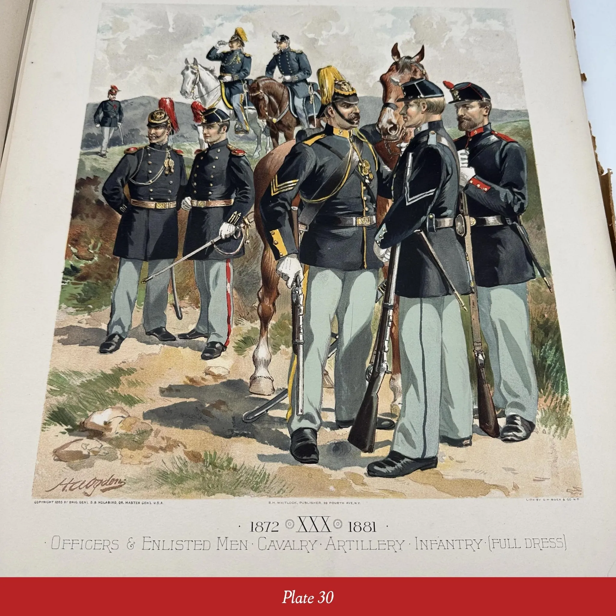 Illustrations of US Army Uniforms 1774 to 1889 by Henry A. Ogden — Commissioned by the Quartermaster General of the Army