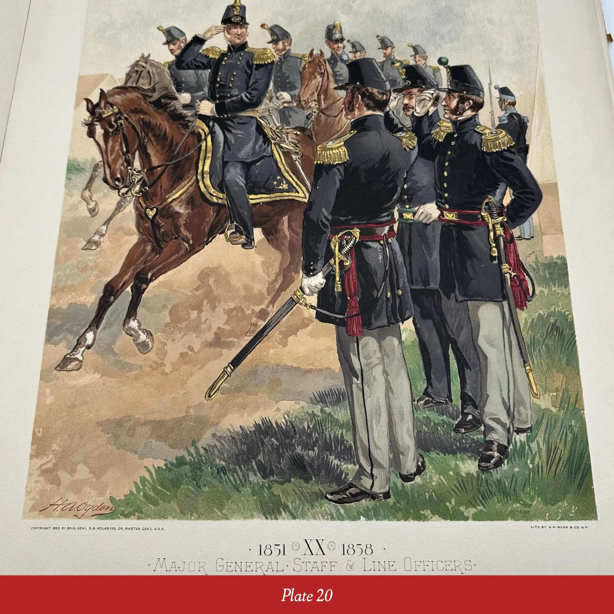 Illustrations of US Army Uniforms 1774 to 1889 by Henry A. Ogden — Commissioned by the Quartermaster General of the Army