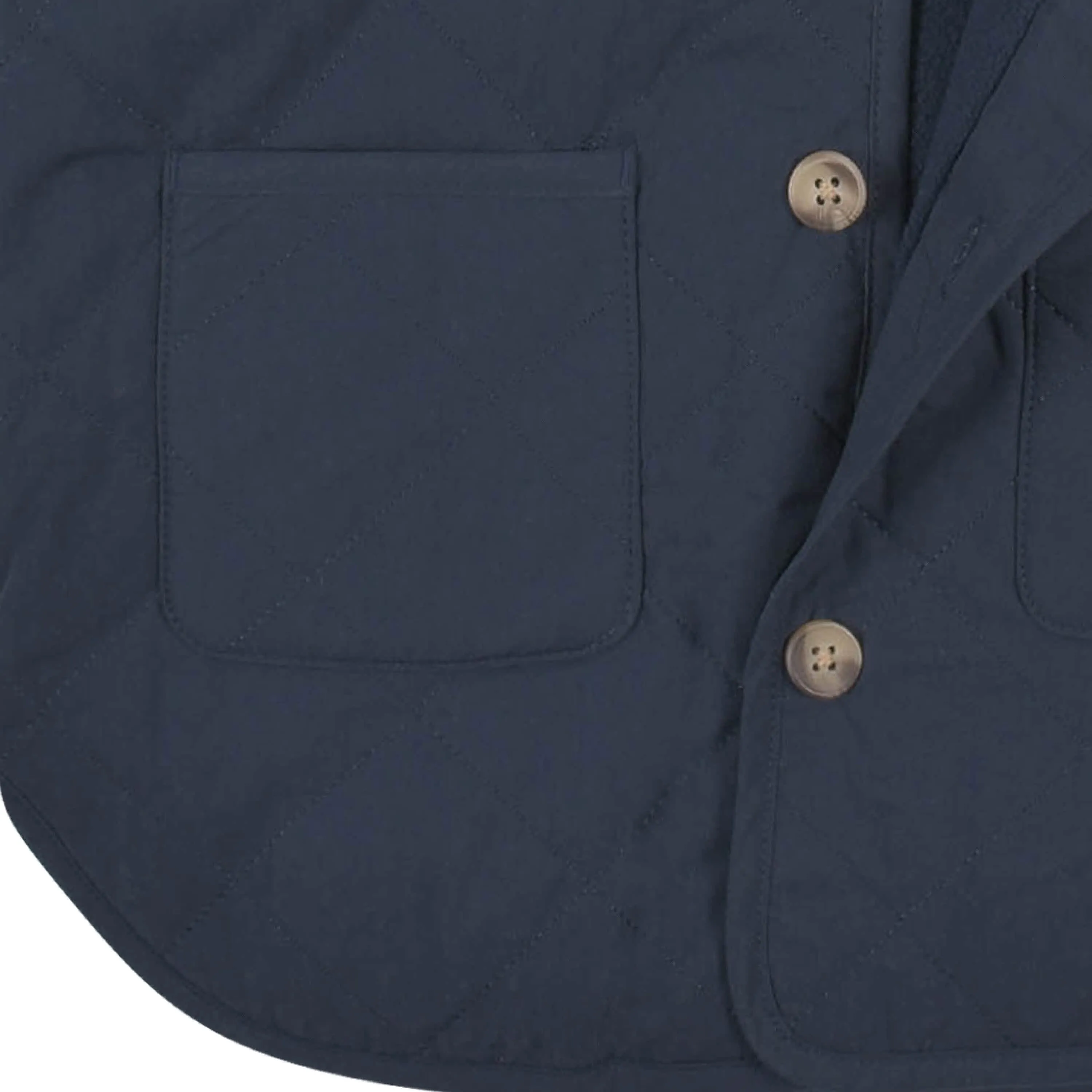 Infant & Toddler Boys Navy Quilted Hooded Jacket