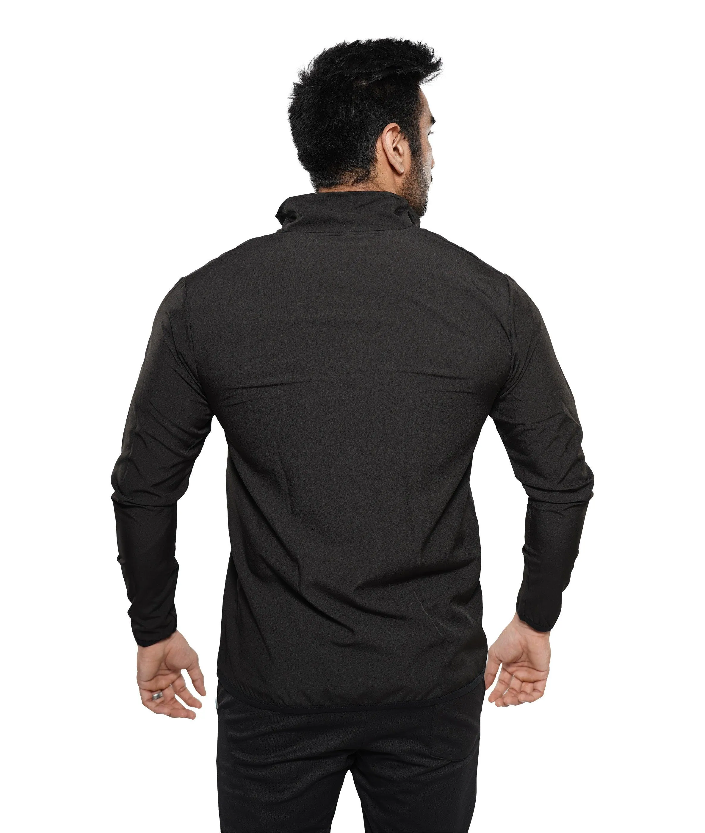 Jet Black GymX Windcheater (Dedicated Phone Pocket)