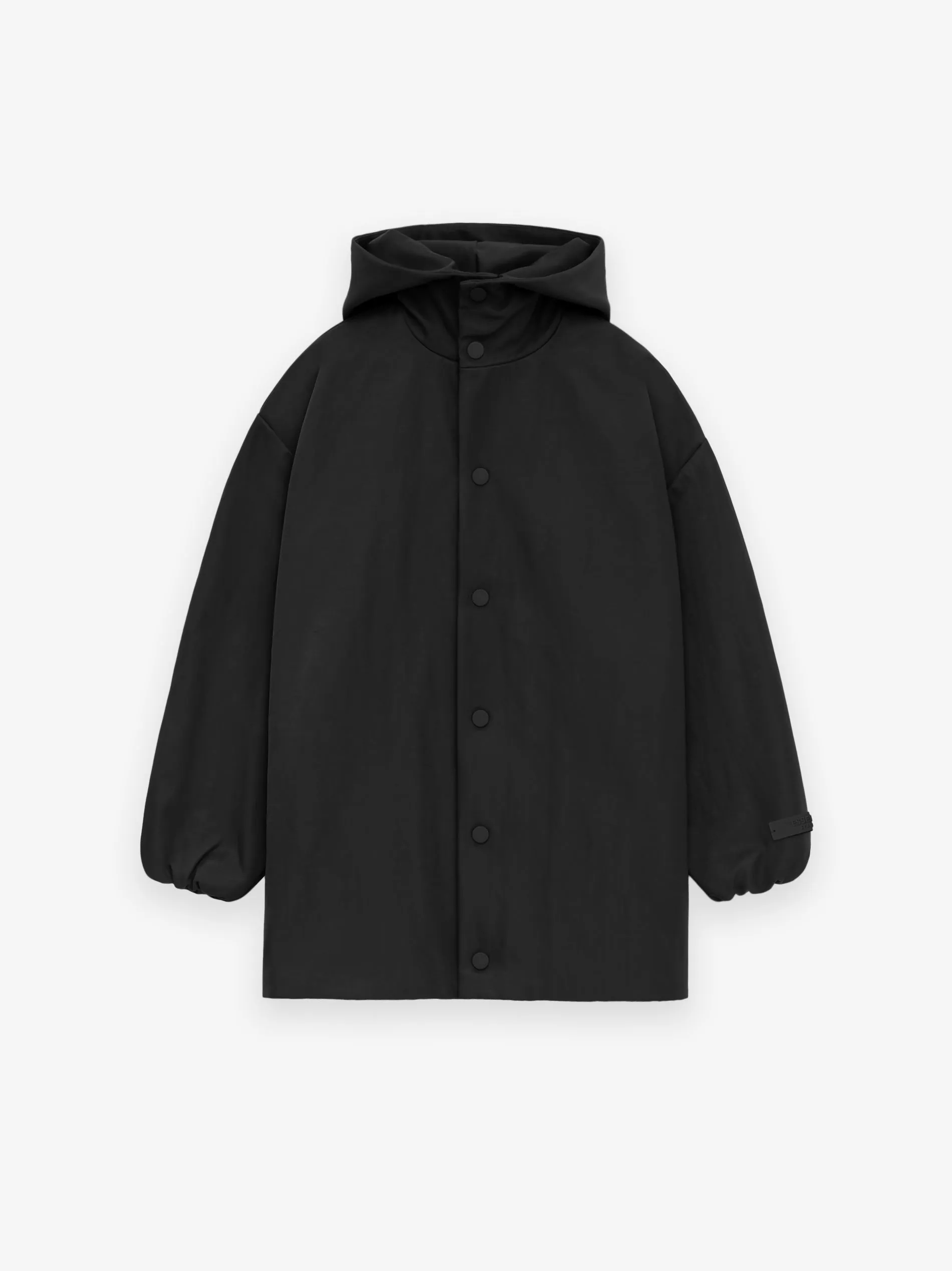 Kids Textured Nylon Hooded Coaches Jacket