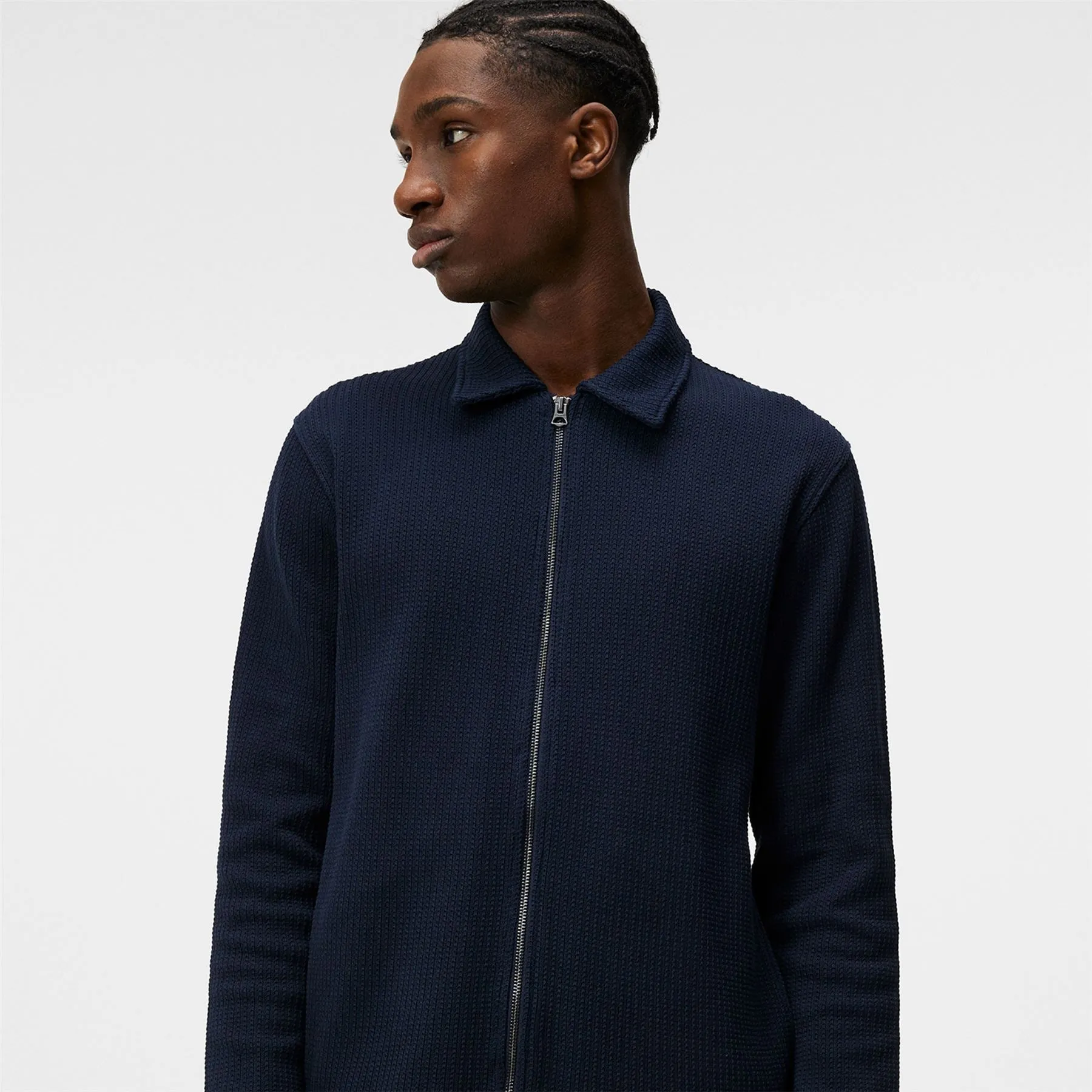 Lansa Jersey Zip Jacket JL Navy - SS24