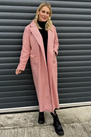 Lexie Boucle Coat Pink