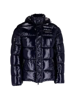 logo-print padded jacket