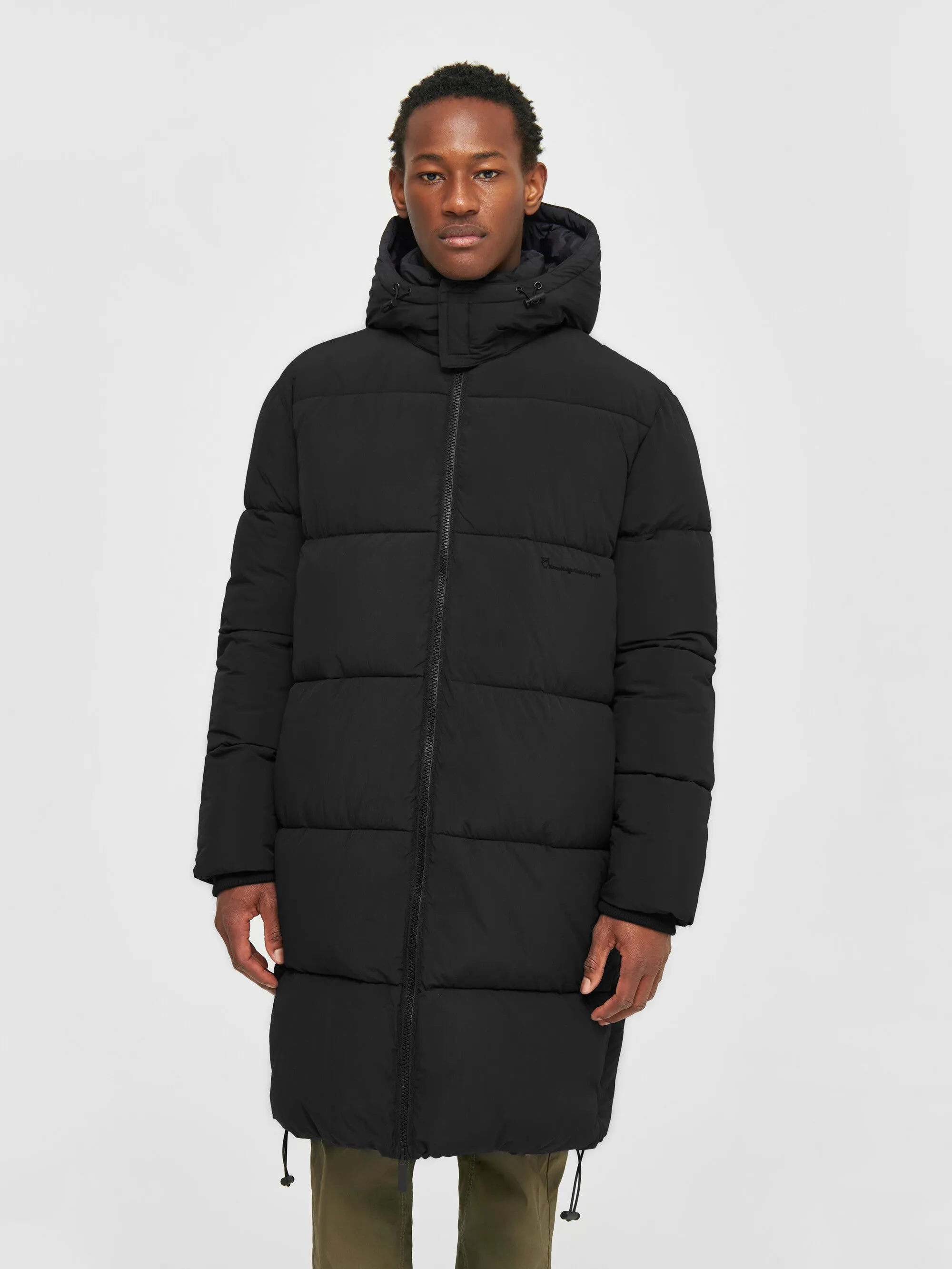 Long puffer coat - Black Jet