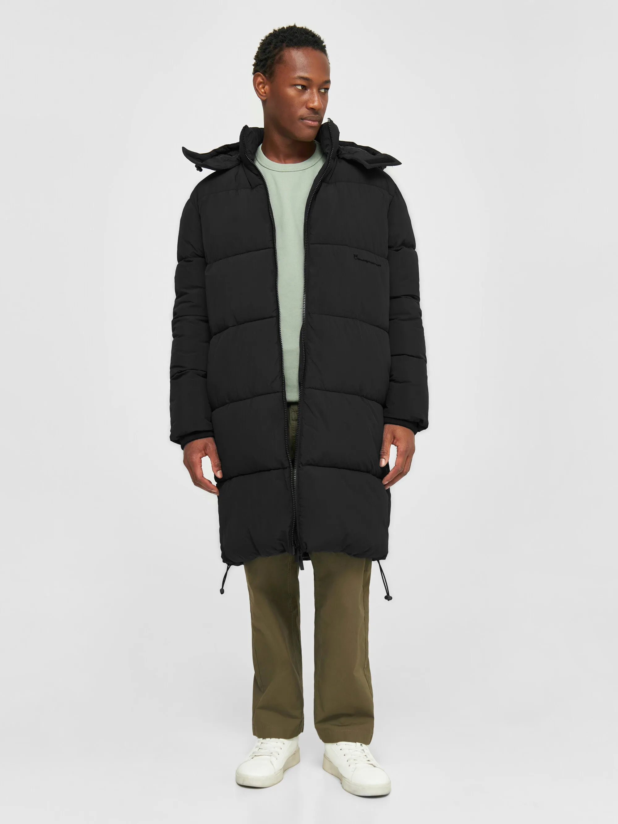 Long puffer coat - Black Jet