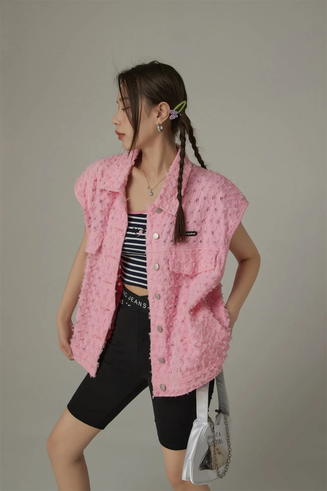 Loose Fit Vest Jacket