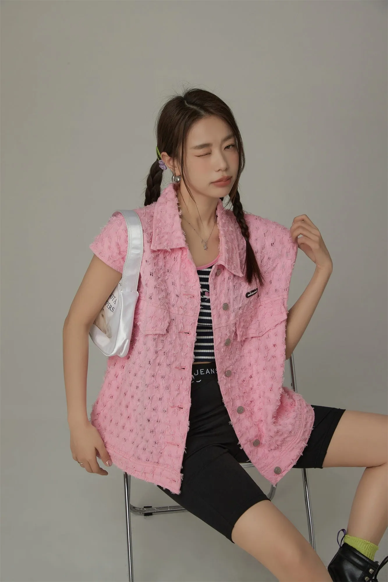 Loose Fit Vest Jacket