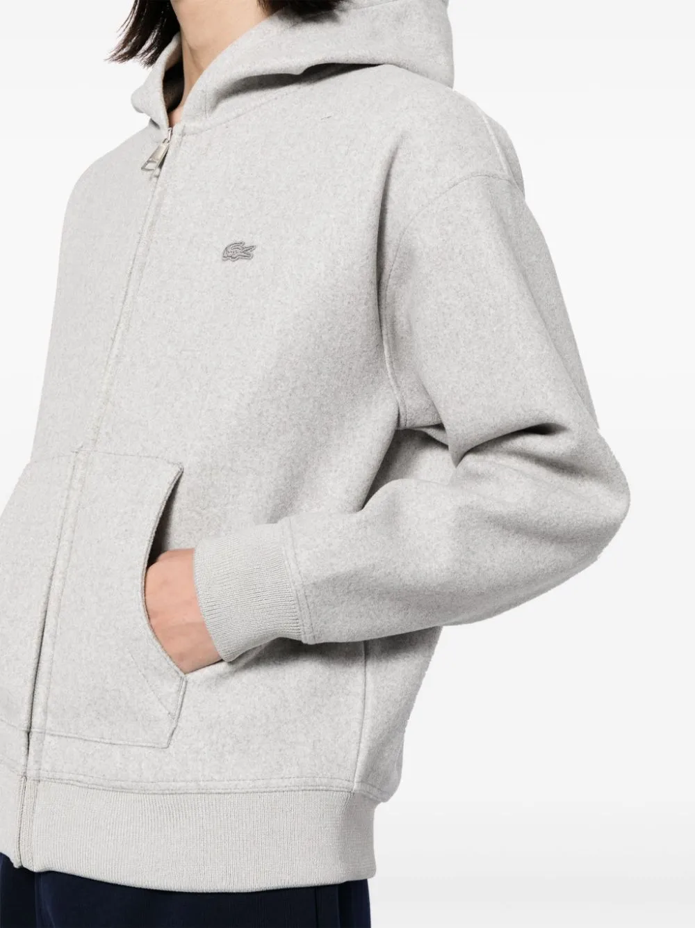 Loose Fit Zip-Up Hooded Jacket