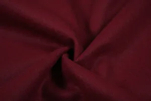 Maroon Plain Felt Wool Fabric