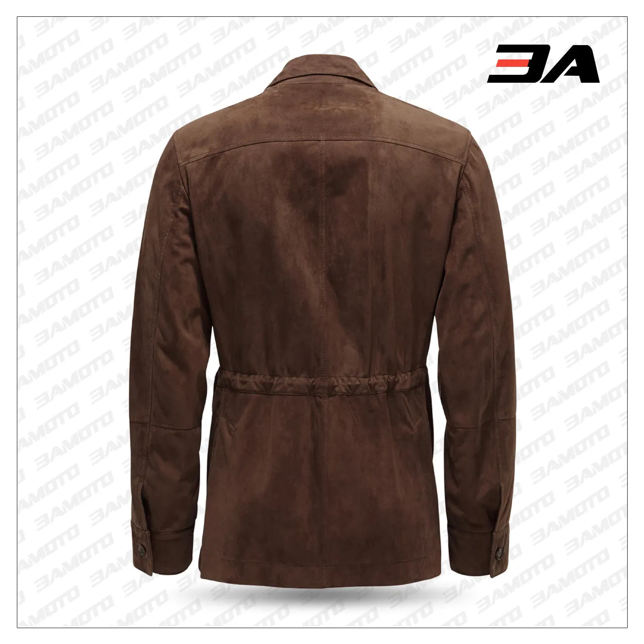 Men's Brown Suede Leather Jacket