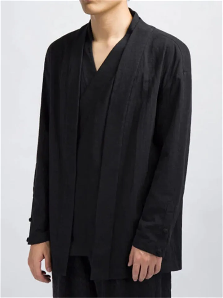 Men's Comfort Linen Zen Kimono Jackets