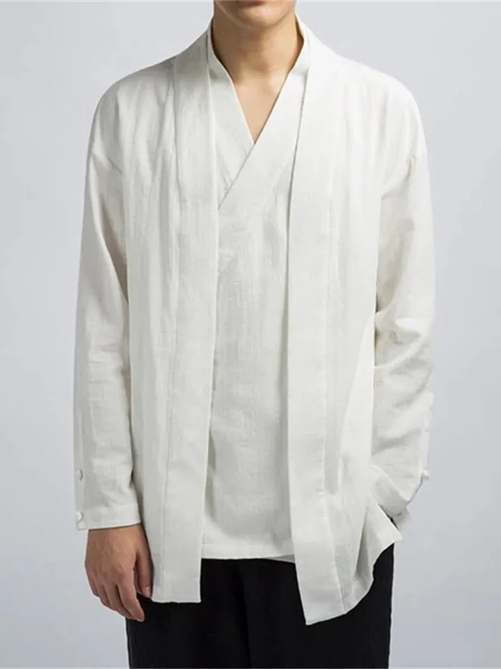 Men's Comfort Linen Zen Kimono Jackets