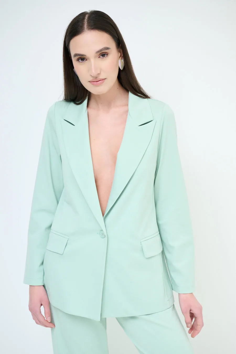 Modern relaxed-fit blazer wholesale