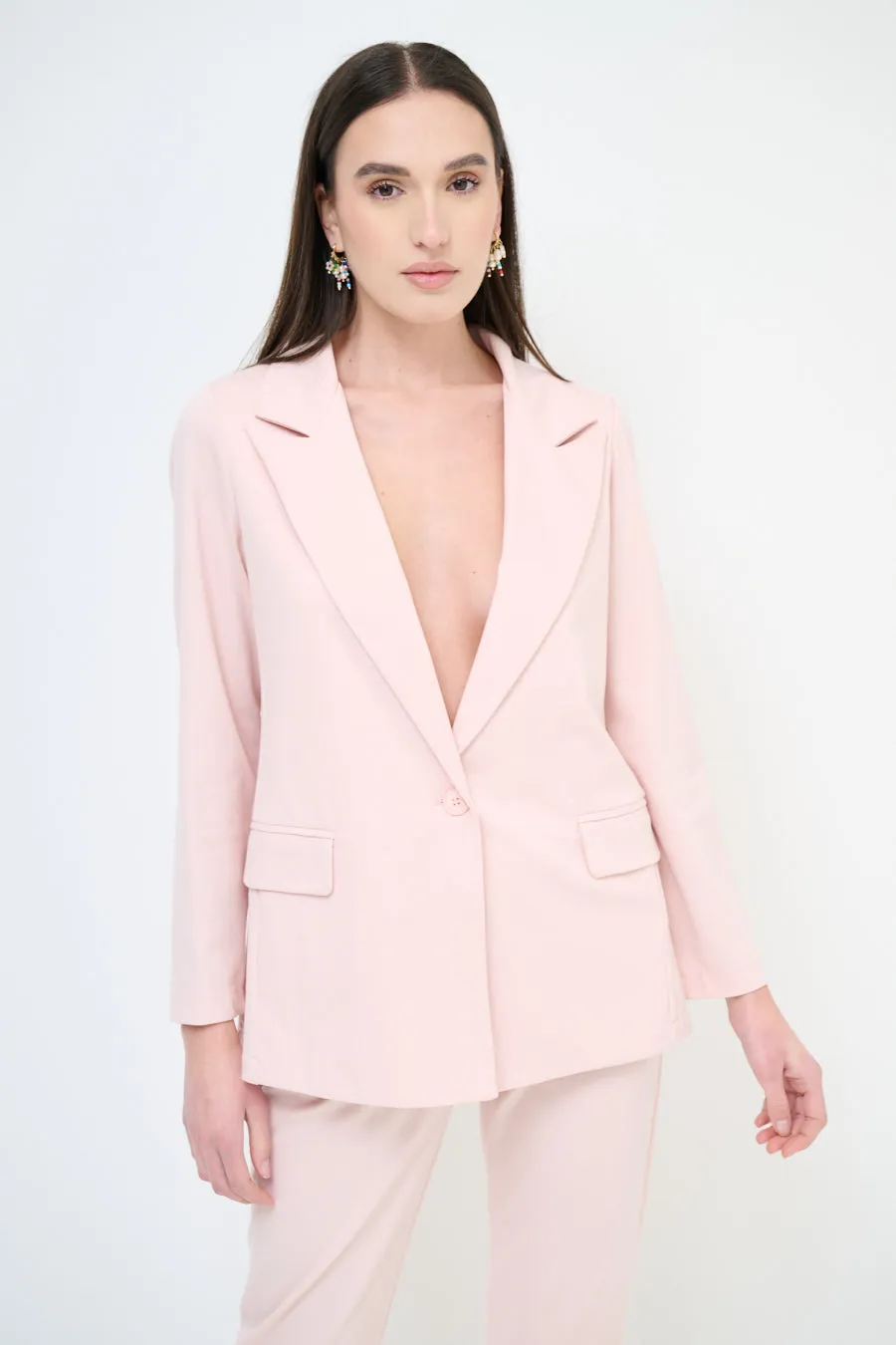 Modern relaxed-fit blazer wholesale