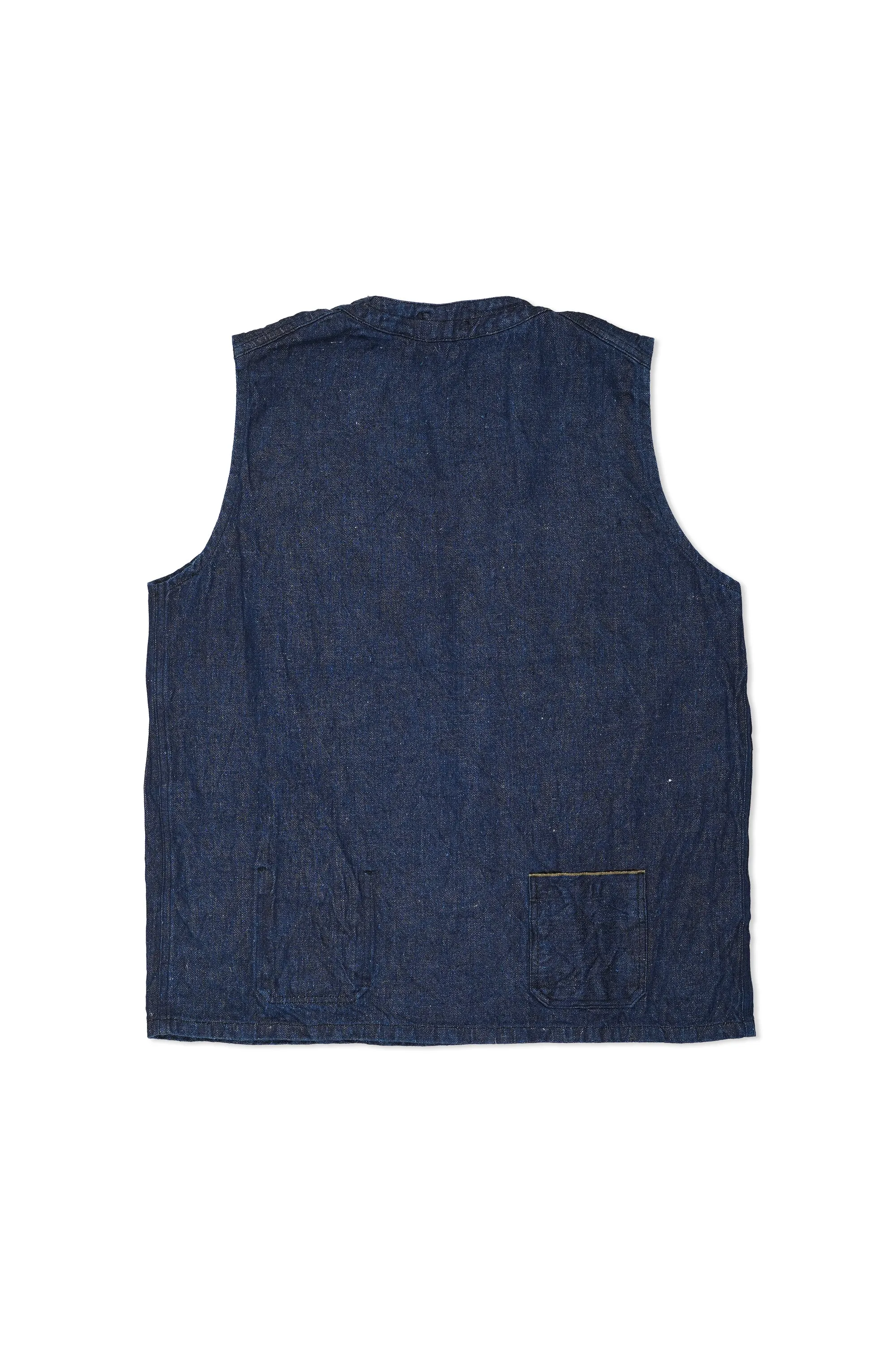 Nigel Cabourn Indigo Hemp Vest