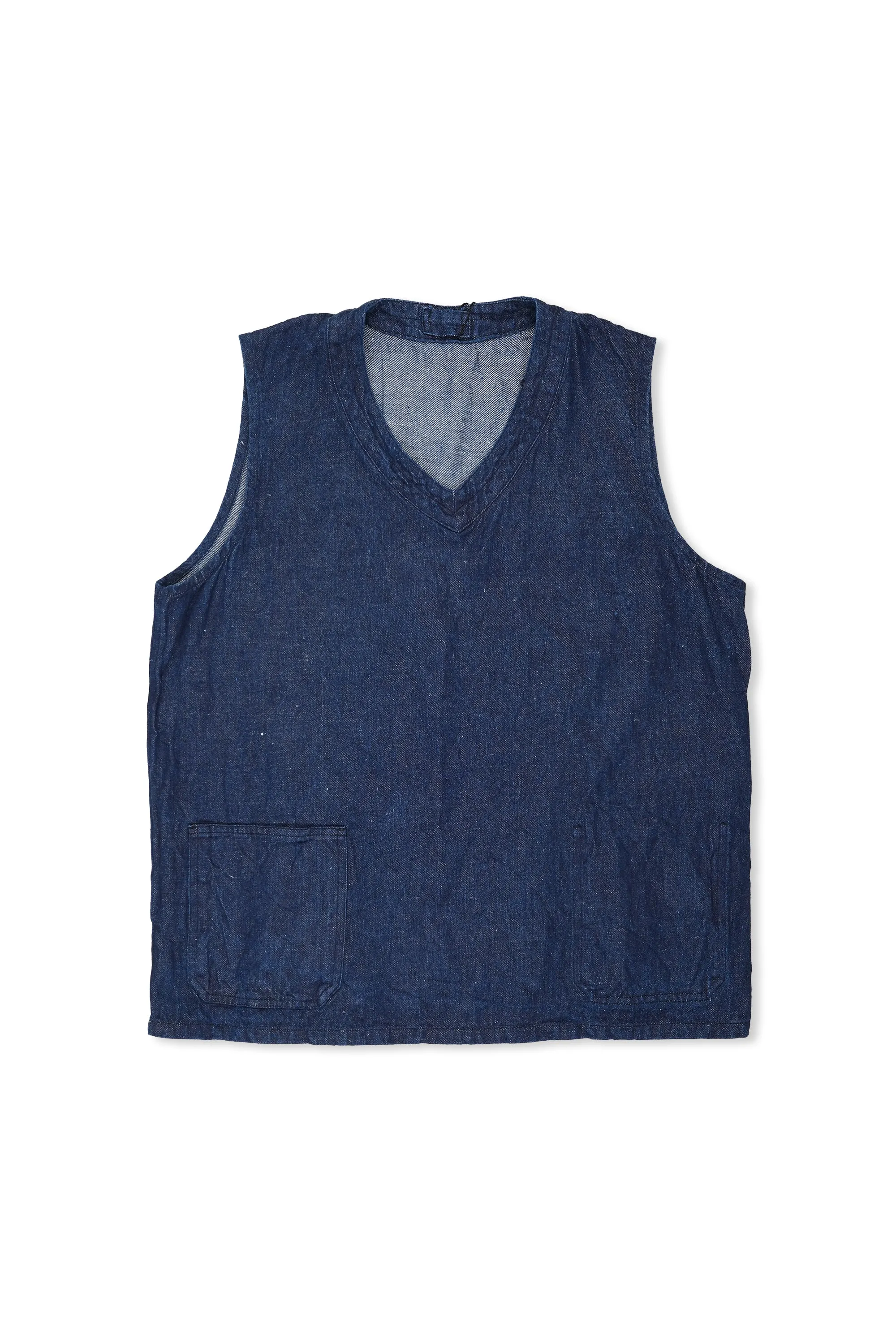 Nigel Cabourn Indigo Hemp Vest