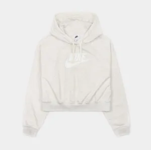 NSW Club Fleece Crop Womens Hoodie (White)