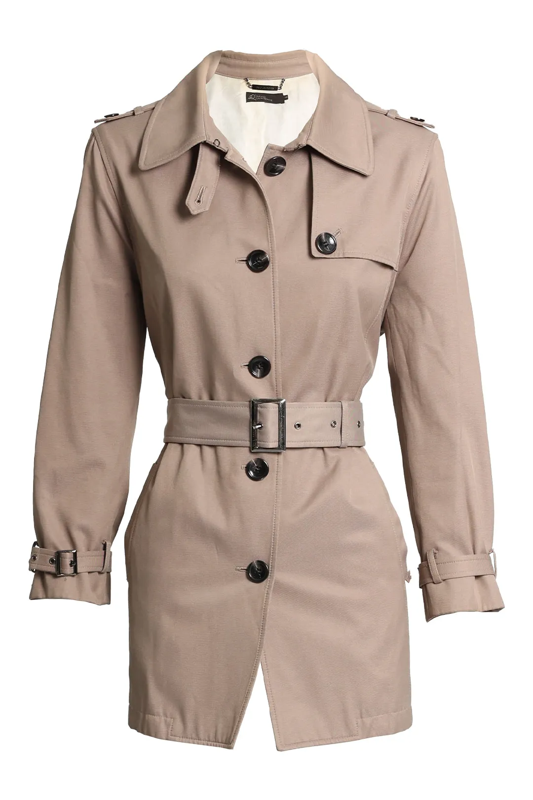 Nude Single Breasted Trenchcoat