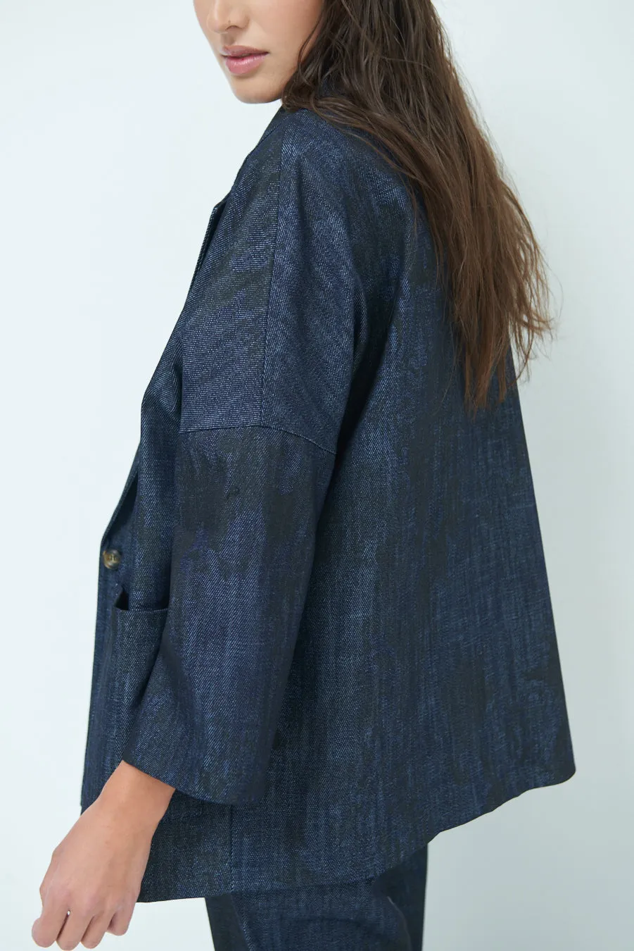 Oversized textured blazer wholesale