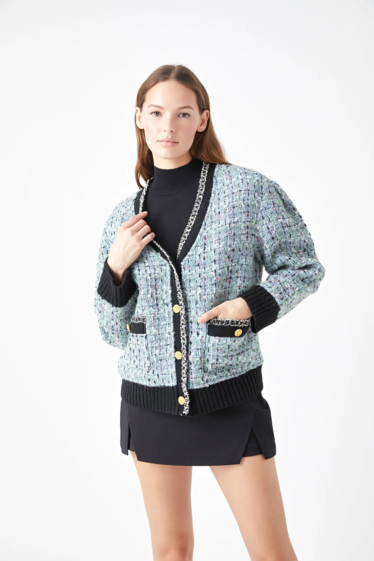 Premium Boucle Cardigan