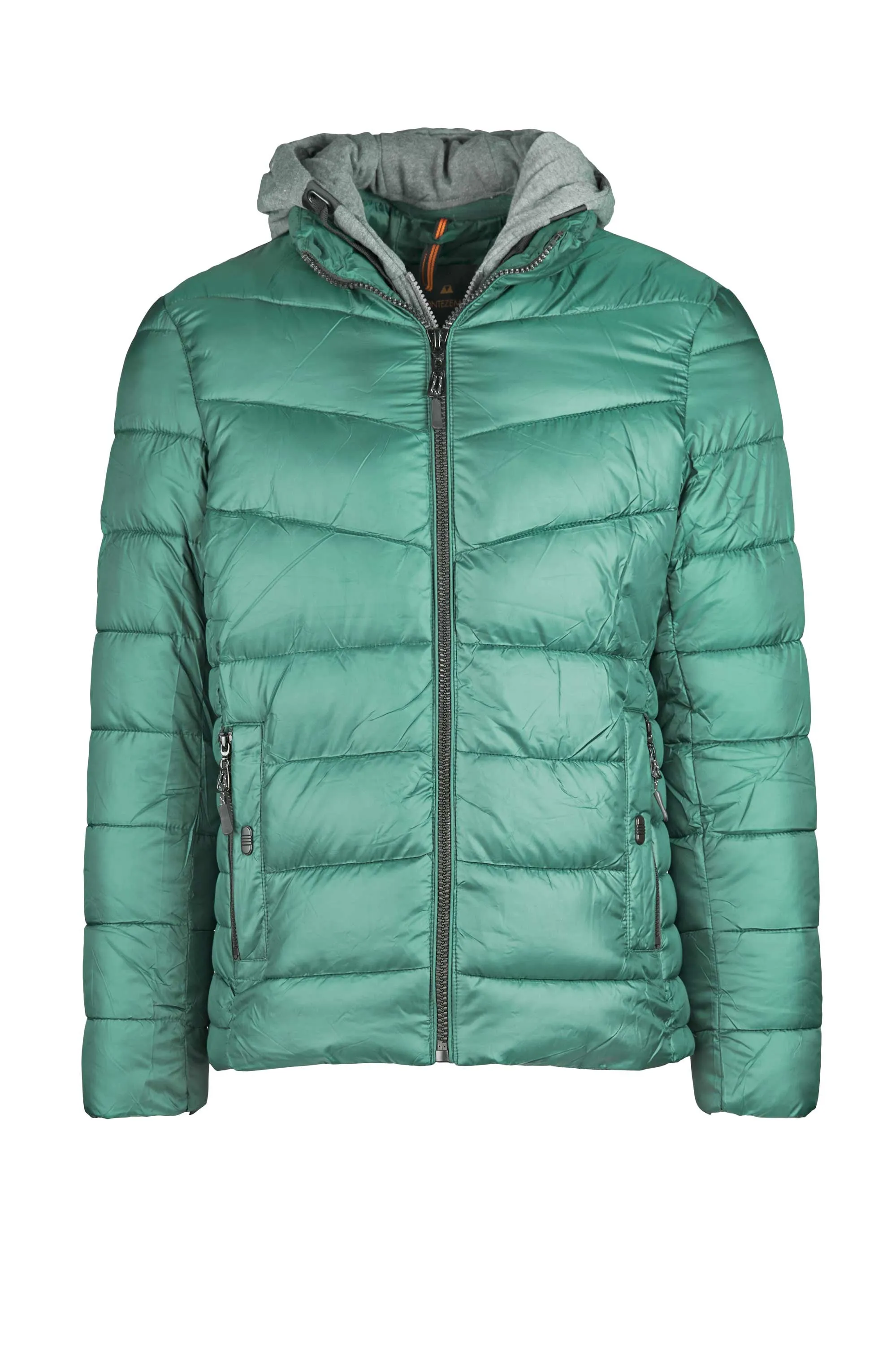 Puffer Jacket with Removable Hoodie Bib