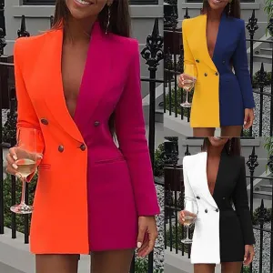 "Lexie" Contrast Blazer Dress