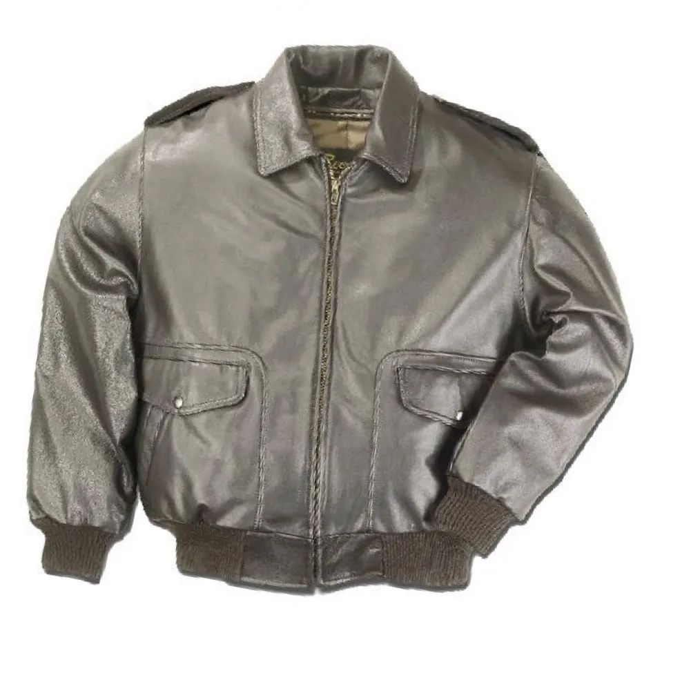 REED Men's Bomber Leather Jacket Union Made in USA