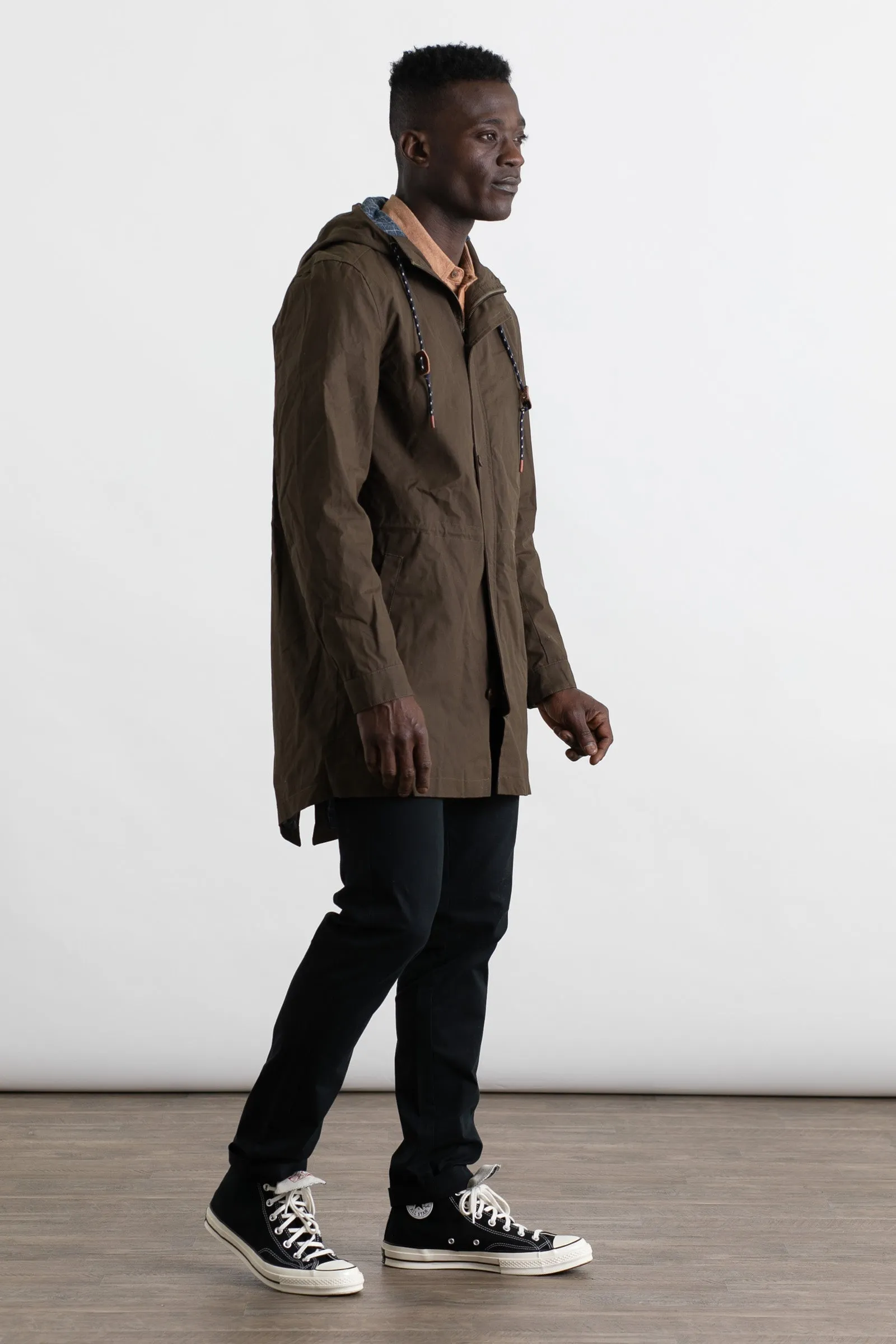 Robson Parka / Olive Waxed Canvas