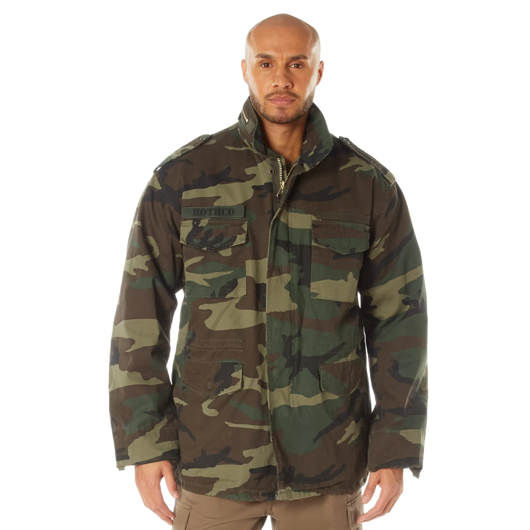 Rothco Vintage M-65 Field Jacket / Woodland Camo