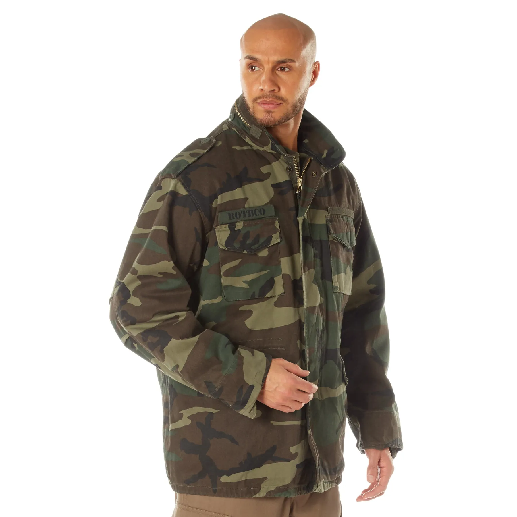 Rothco Vintage M-65 Field Jacket / Woodland Camo