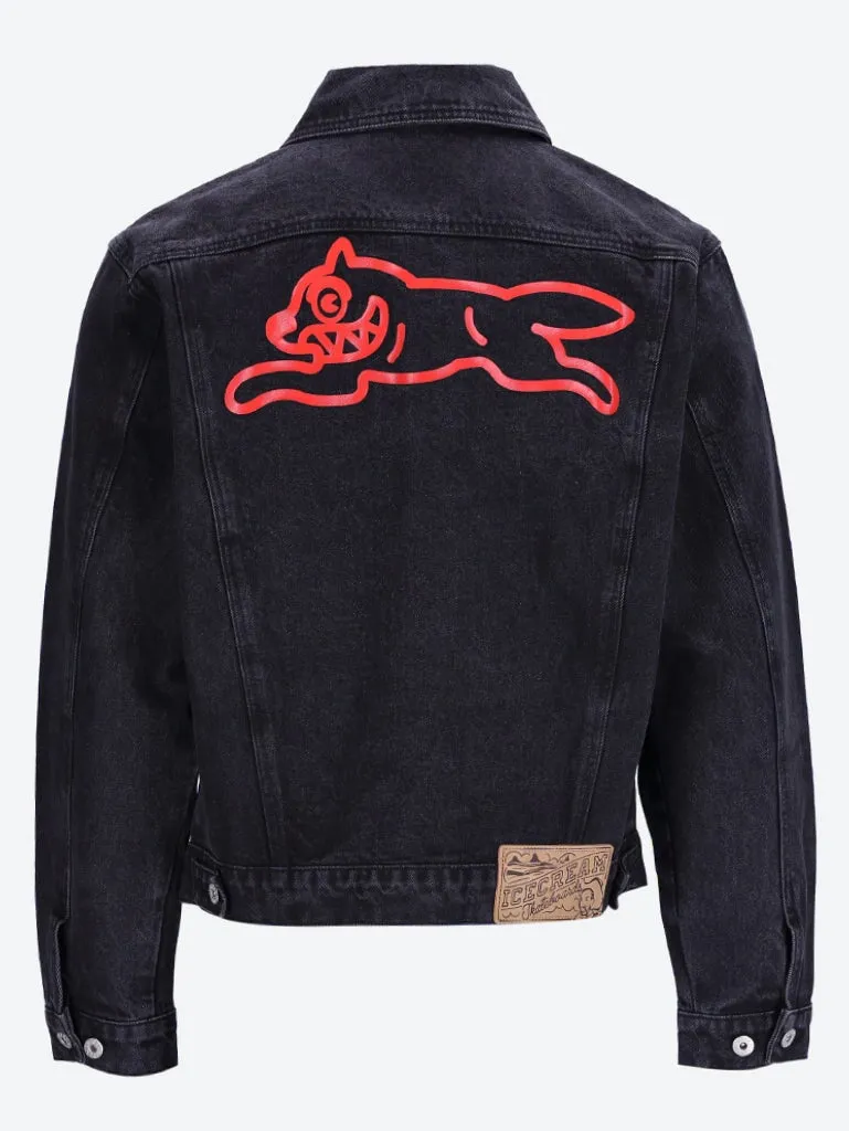 Running dog denim jacket