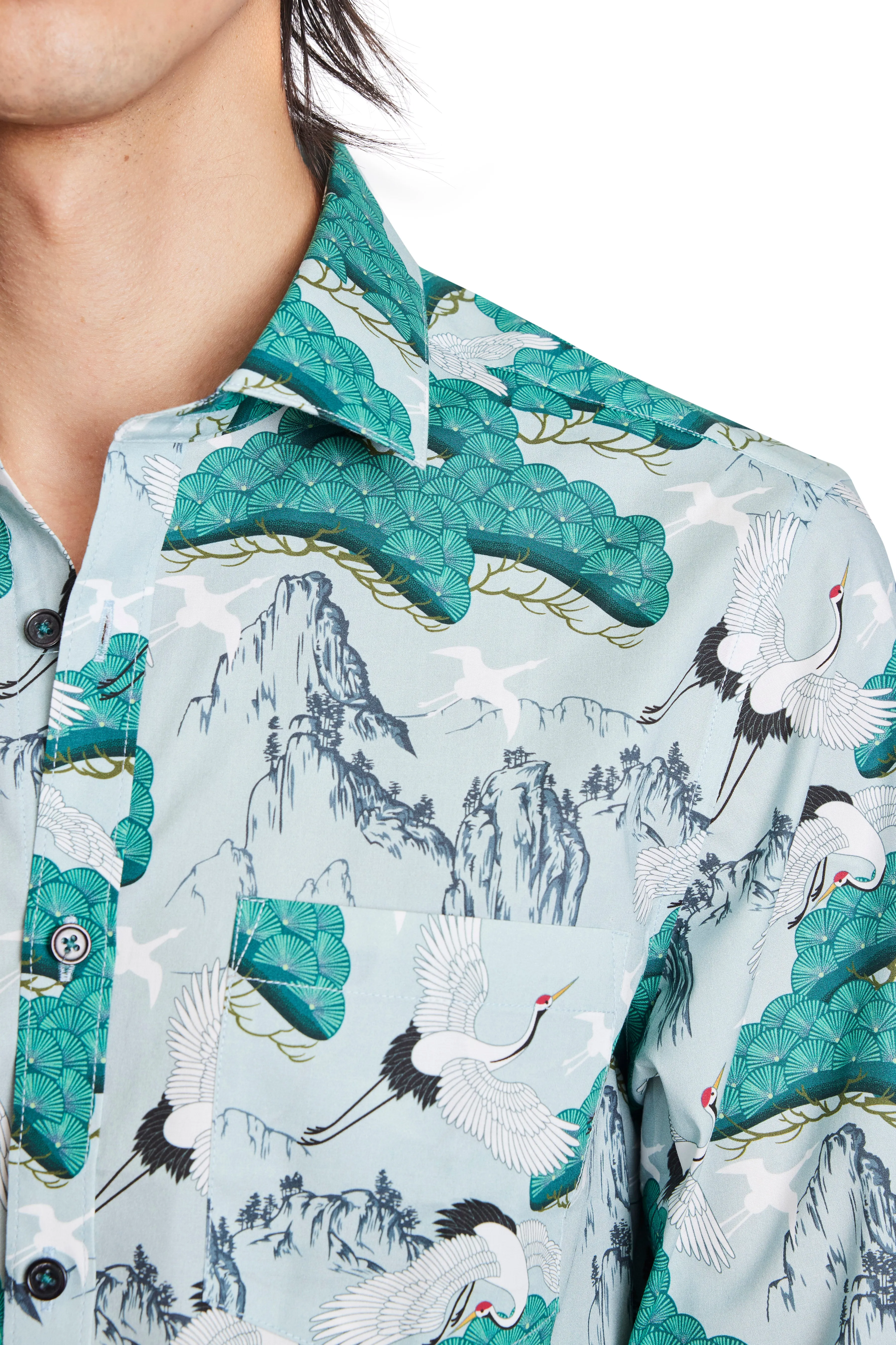 Samuel Spread Collar Shirt - Mountain High