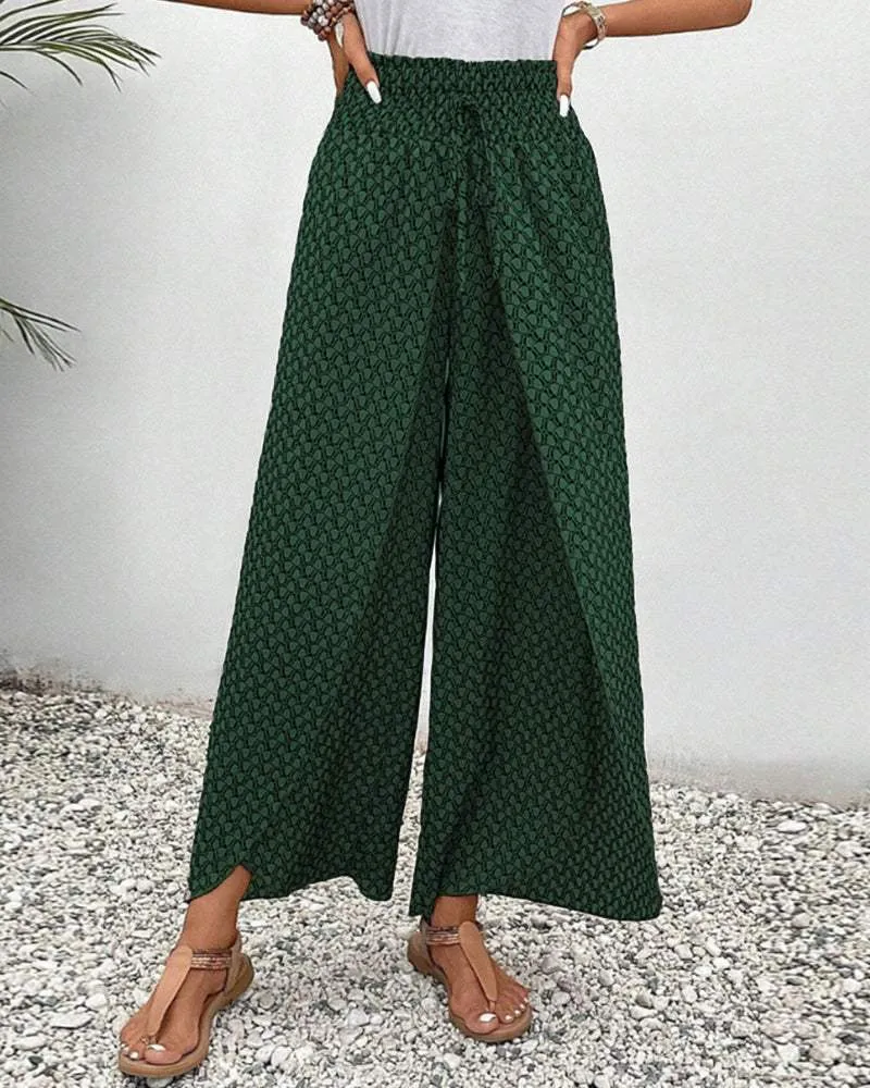 Summer women's patterned pants