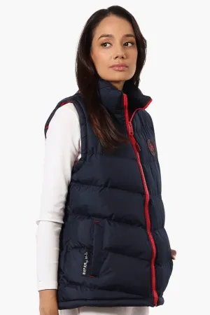 Super Triple Goose Solid Bubble Vest - Navy