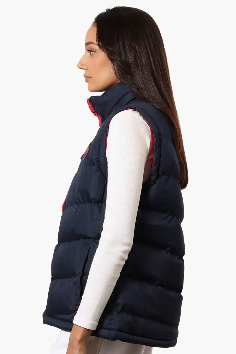 Super Triple Goose Solid Bubble Vest - Navy