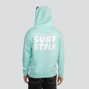 Surf Style Puff Fleece Pullover Hoodie