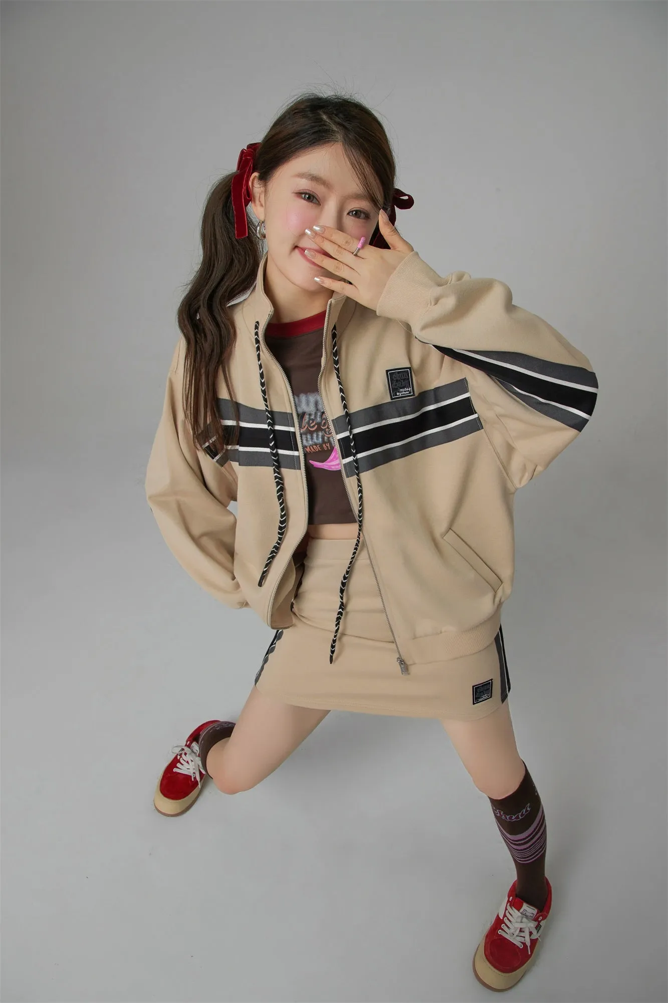 Through Time Zip-Up Loose-Fit Jacket