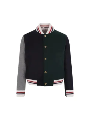 Varsity Striped Wool Jacket