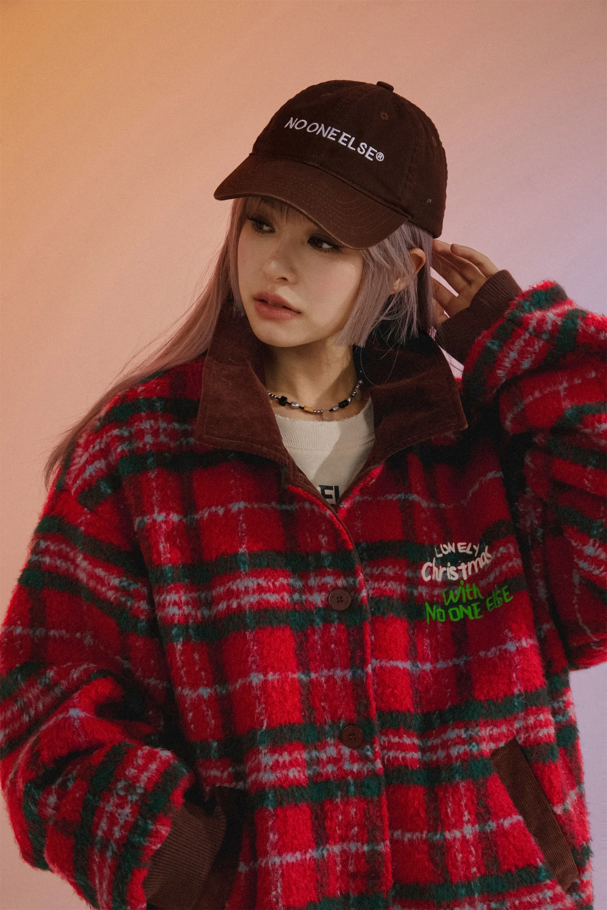 Vintage Check Loose Fit Jacket