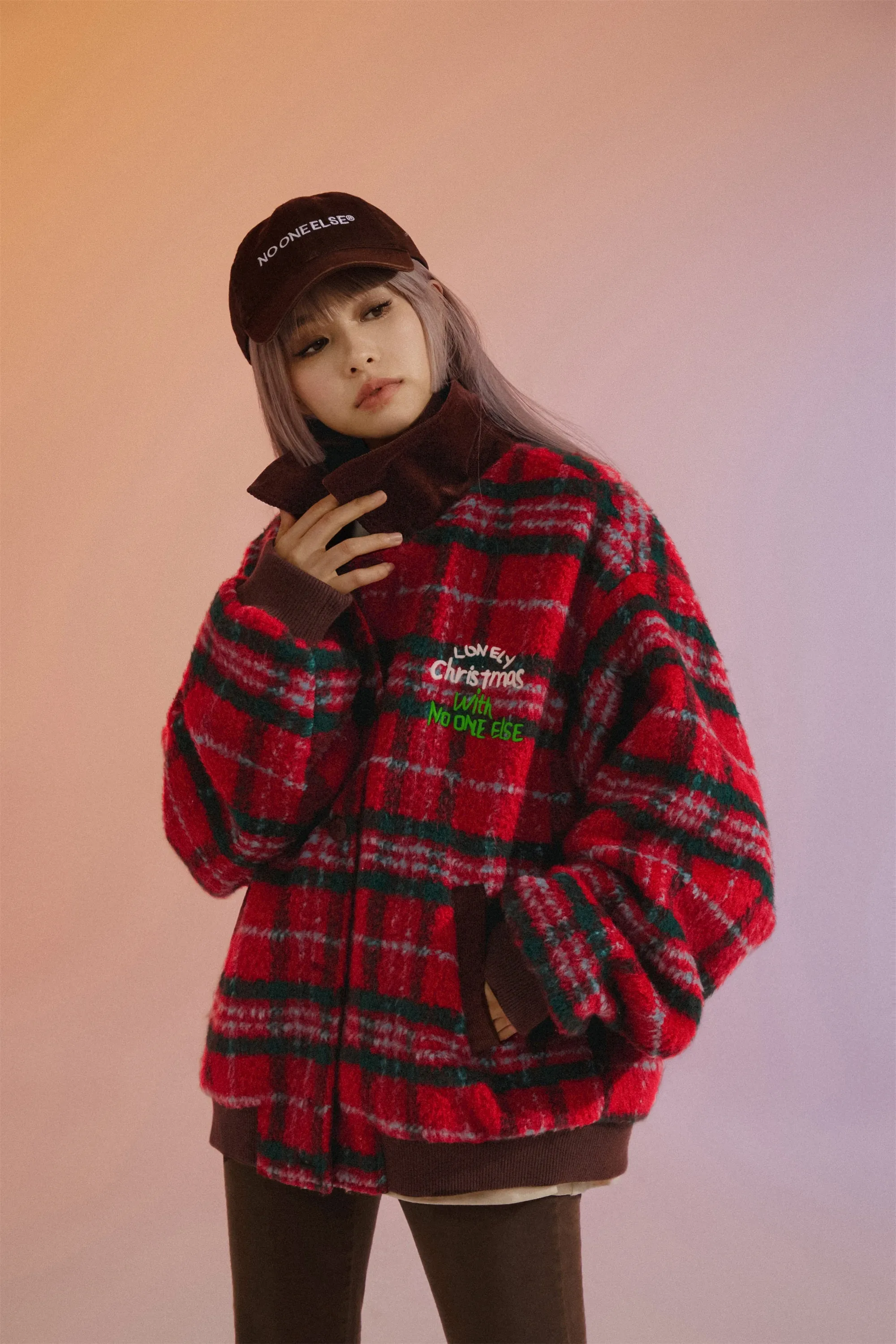 Vintage Check Loose Fit Jacket