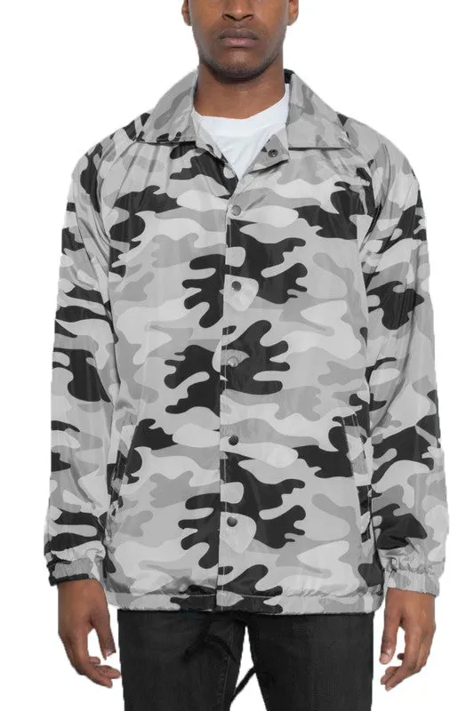 Warren Camo Print Coachs Jacket