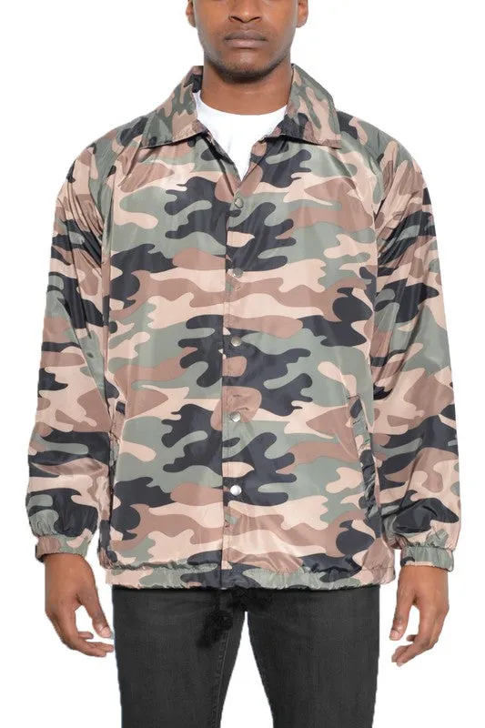 Warren Camo Print Coachs Jacket