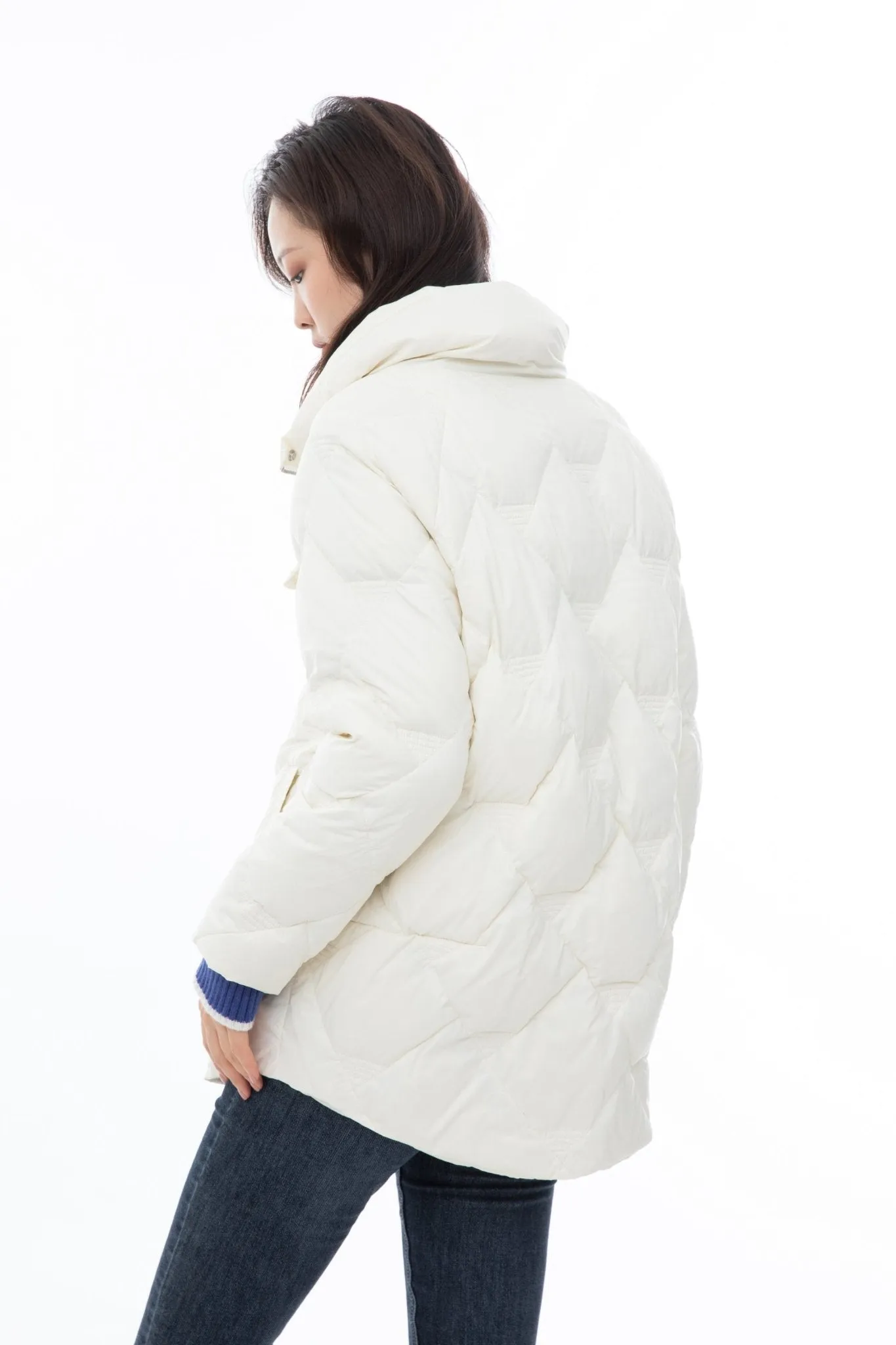 White Short Down Jacket