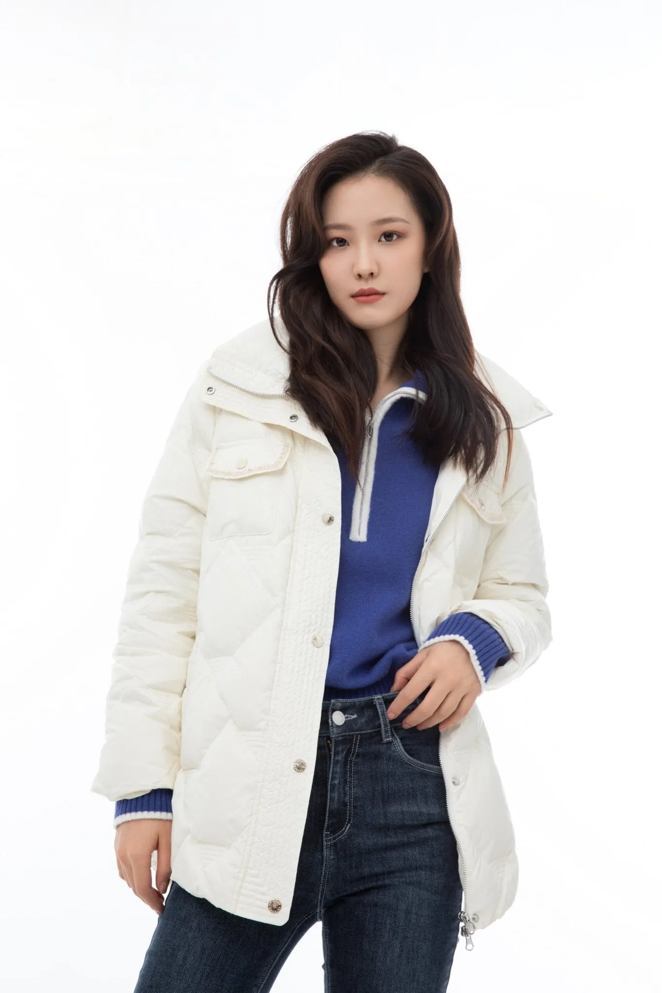 White Short Down Jacket