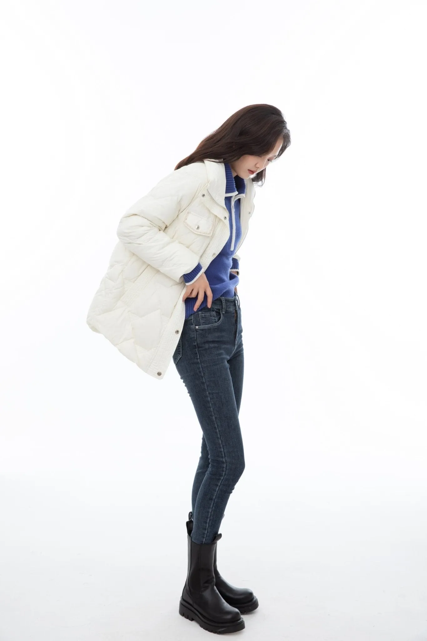 White Short Down Jacket