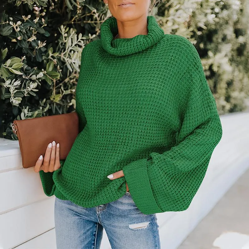 Women Turtleneck Knitting Fall Sweaters