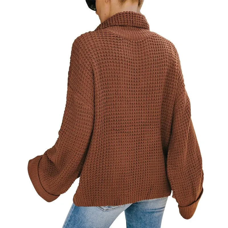 Women Turtleneck Knitting Fall Sweaters