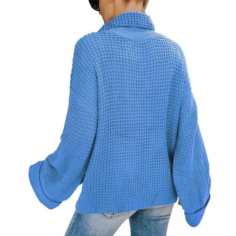 Women Turtleneck Knitting Fall Sweaters