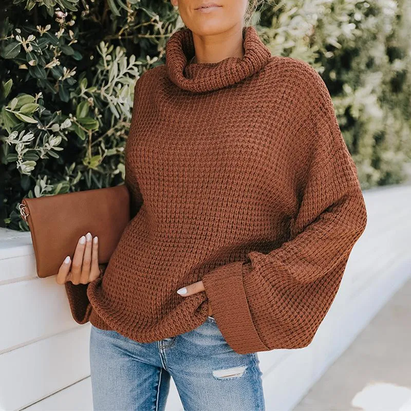 Women Turtleneck Knitting Fall Sweaters